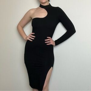 Bardot Black One-Shoulder Dress